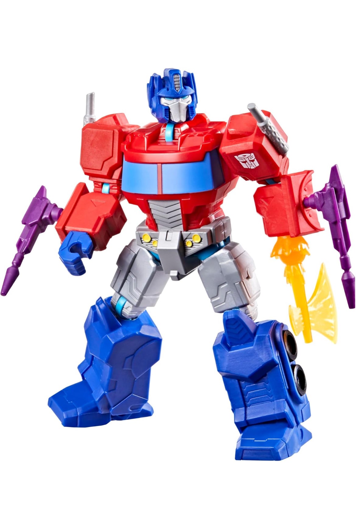 Transformers MixMashers Optimus Prime Custom Mix-and-Match Deluxe Action Figure & Accessories, 5-Inch (12 cm) Robot Toys for Kids, Ages 4+