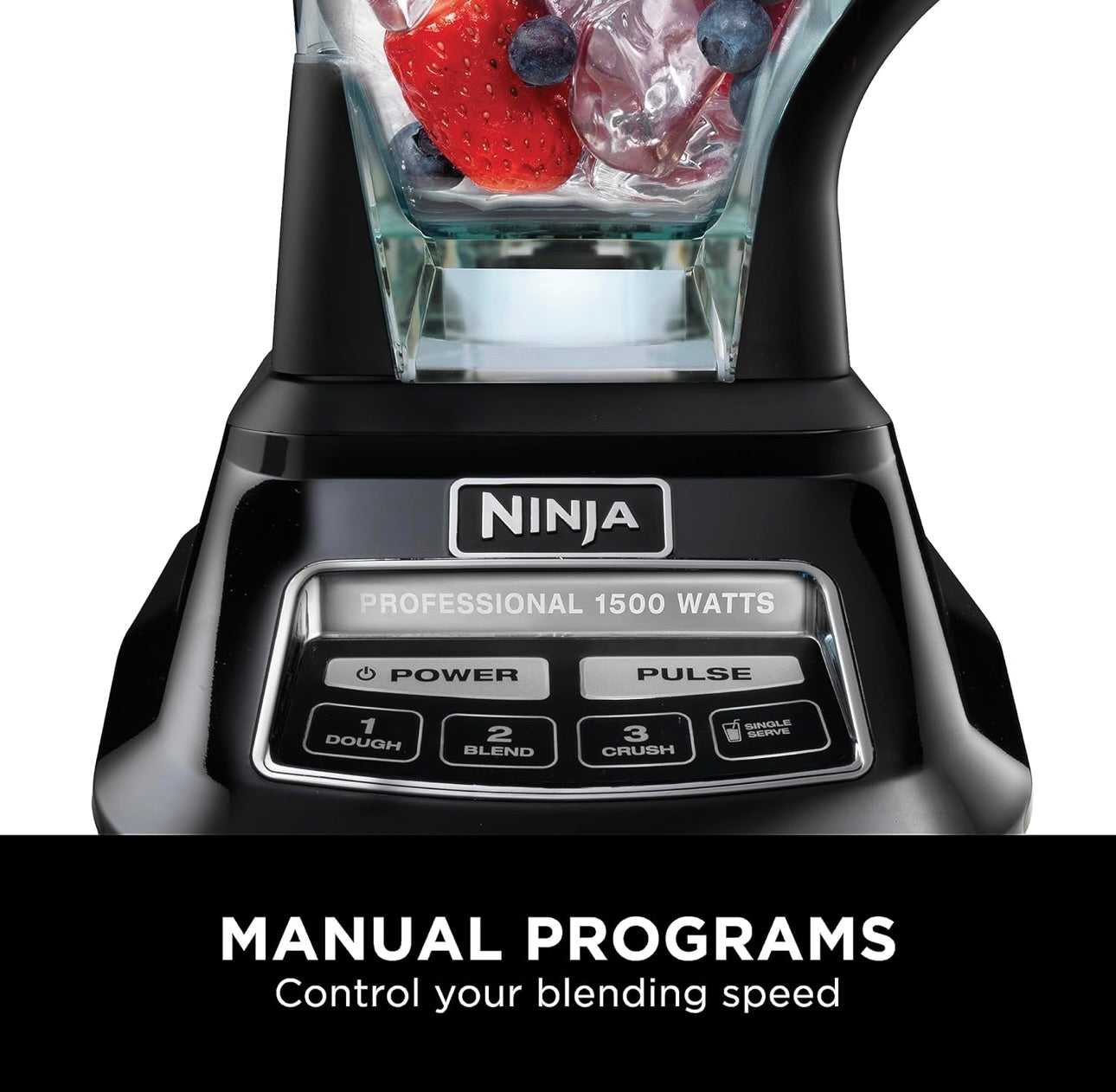 Ninja Blender, Mega Kitchen System, 1500W, 4 Functions with 72 Blender Pitcher, 64 Processor Bowl, 2 Nutri Cups + Lids - Black BL770