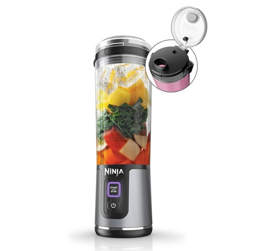 Ninja BC151BK Blast Portable Blender, Cordless, 18oz. Vessel, Personal Blender-for Shakes & Smoothies - Black
