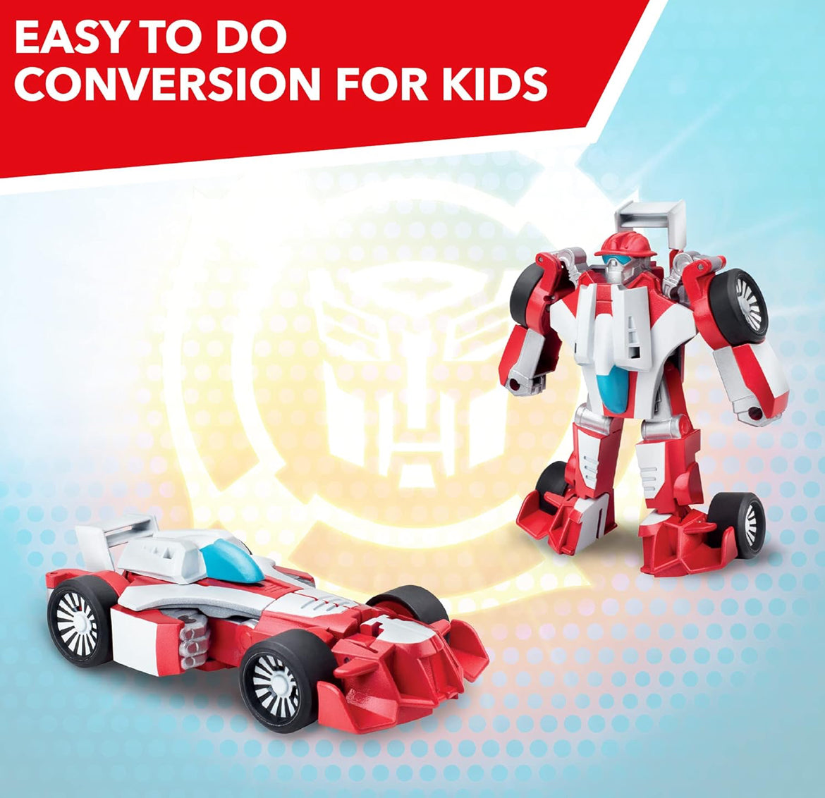 Transformers Playskool Heroes Rescue Bots Academy Road Rescue Team Trailer 4-Pack Converting Toy