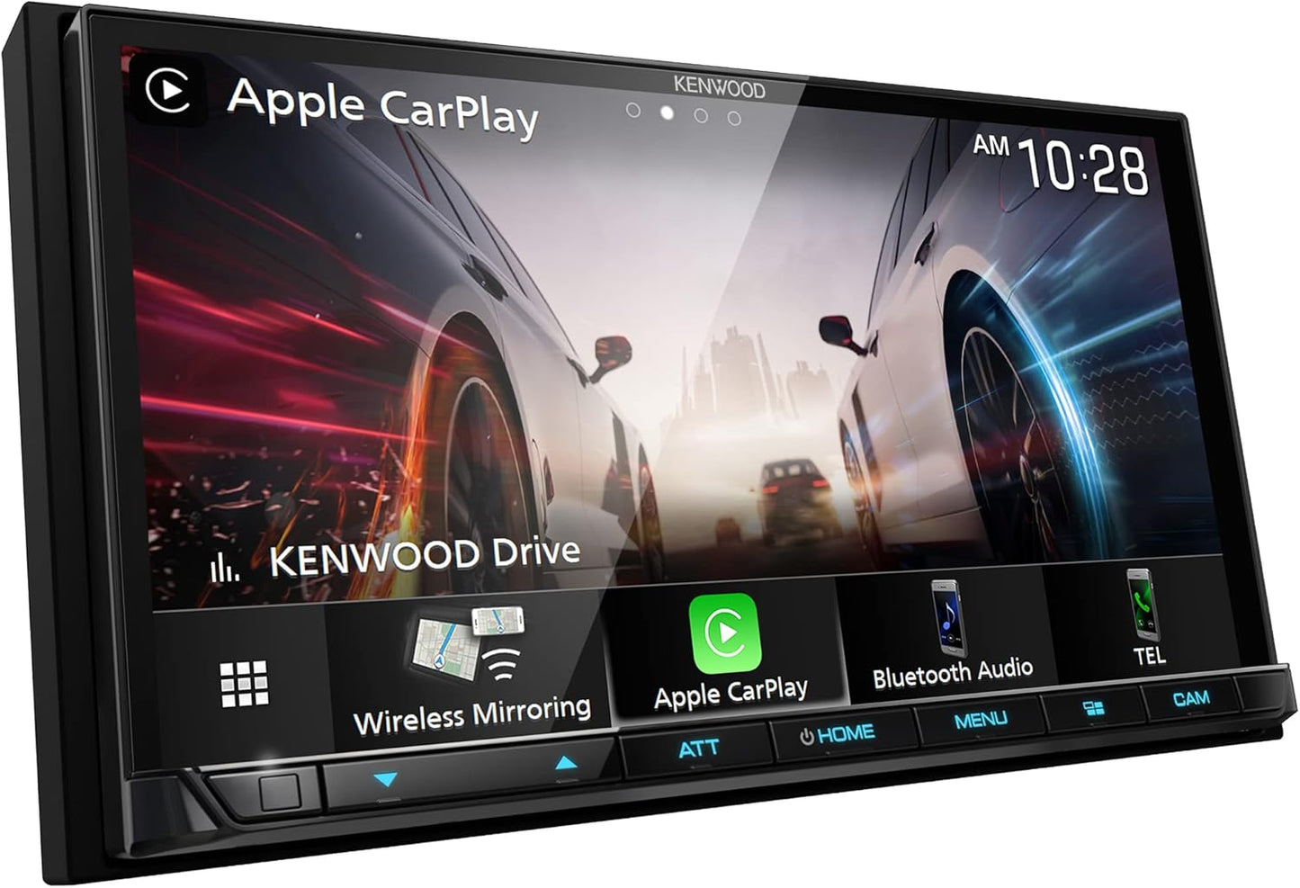 KENWOOD EXCELON 6.95 Inch LCD Touchscreen Digital Multimedia Receiver, Wireless Apple CarPlay and Android Auto, Double Din, AM/FM HD Radio, Bluetooth, USB Port, iDatalink Maestro, SiriusXM