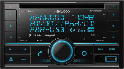 Kenwood Excelon Dubbel DIN Bluetooth-motorstereo CD-ontvanger in die instrumentpaneel met Amazon Alexa-versoenbaarheid