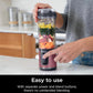 Ninja Blast Portable Blender, Cordless, 18oz. Vessel, Personal Blender BPA Free, Leakproof-Lid and Sip Spout, USB-C Rechargeable, Dishwasher Safe - Metallic Cherry - BC151RD