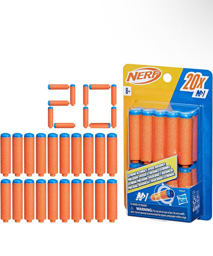 Nerf N Series N1 Darts, Includes 20 Refill Darts, Compatible Only with Nerf N Series Blasters, Outdoor Games, Ages 8+