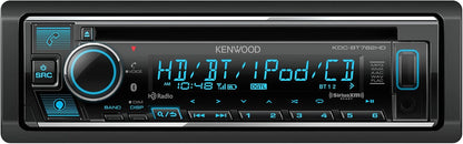 KENWOOD KDC-BT782HD Enkel DIN Bluetooth CD-motorstereo-ontvanger met Amazon Alexa-stembeheer | LCD-teksvertoning | USB- en Aux-invoer