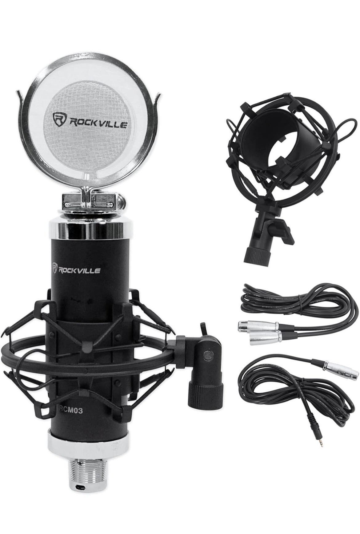 Rockville Apm6c 6.5" 2-Way 350W Active/Powered USB Studio Monitor Speakers Pair