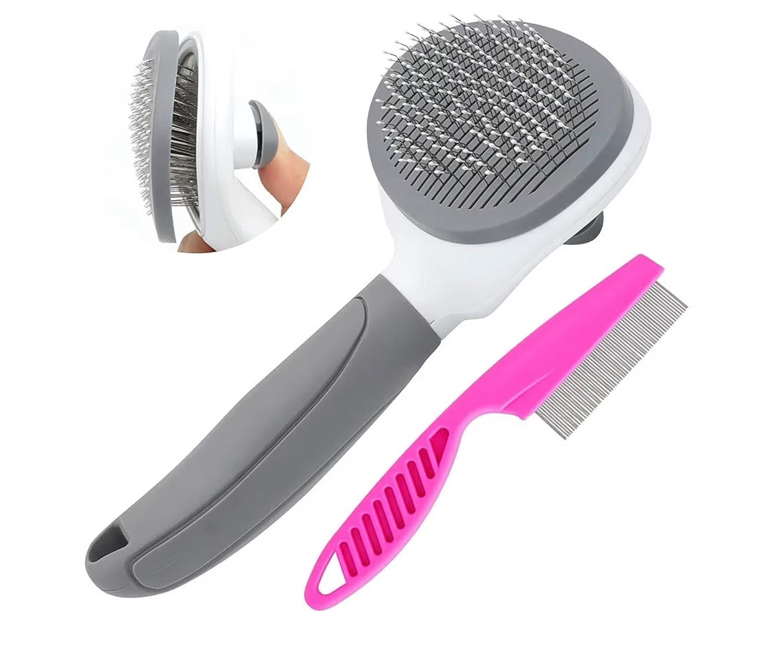 Pet Grooming Brush for Cats, Self Cleaning Cats Hair Brush with Release Button
