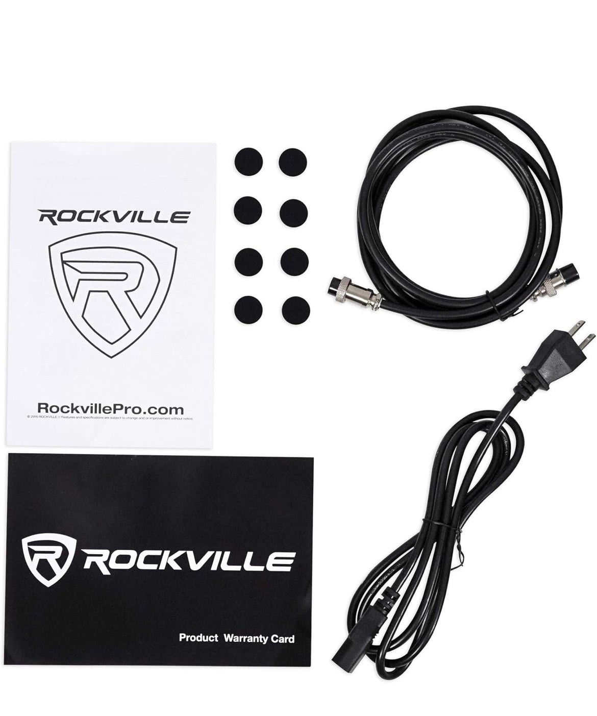 Rockville (2) 5.25" 250w Powered Studio Monitors+Stands+Headphones+Mic+Foam Pads