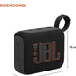 JBL Go 4 - Ultra-Portable, Waterproof and Dustproof Bluetooth Speaker, Big Pro Sound with Punchy bass, 7-Hour Built-in Battery, Made in Part with Recycled Materials (Black)