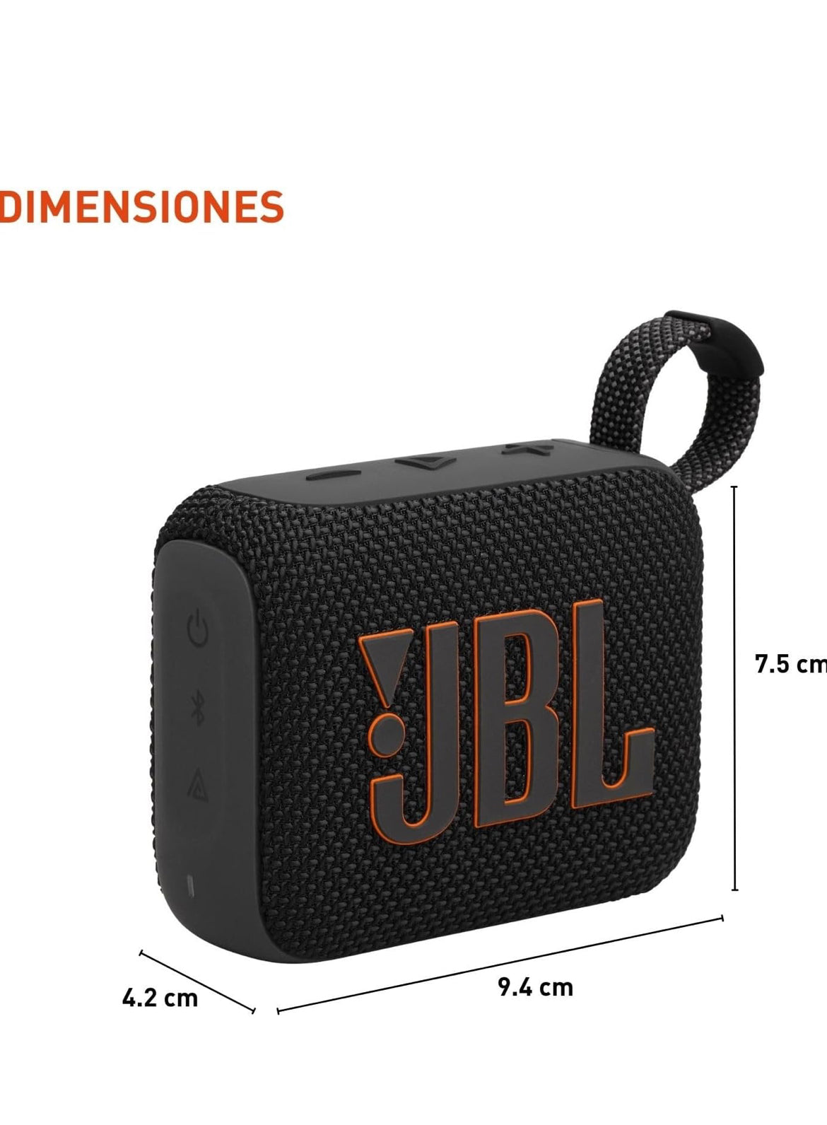 JBL Go 4 - Ultra-Portable, Waterproof and Dustproof Bluetooth Speaker, Big Pro Sound with Punchy bass, 7-Hour Built-in Battery, Made in Part with Recycled Materials (Black)
