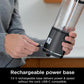 Ninja Blast Portable Blender, Cordless, 18oz. Vessel, Personal Blender BPA Free, Leakproof-Lid and Sip Spout, USB-C Rechargeable, Dishwasher Safe, Metallic - Black BC151MB