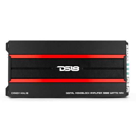 DS18 CANDY-XXL1B Amplifier in Black - Class D, Monoblock, 3000 Watts Max - NEW