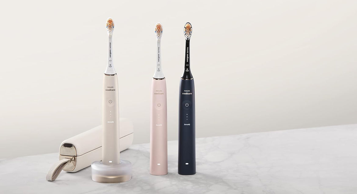 Philips Sonicare 9900 Prestige Herlaaibare Elektriese Kragtandeborsel met SenseIQ - (Sjampanje)