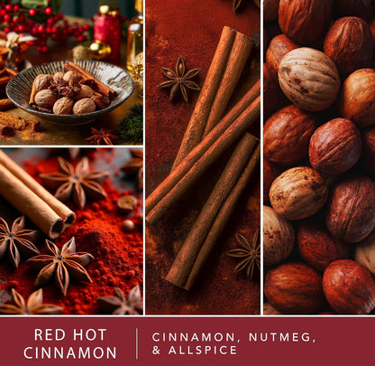 Scentsationals Wax Melts, Wax Cubes Strong Scent - Cozy Treats Collection Red Hot Cinnamon - 10oz (24-Cubes)