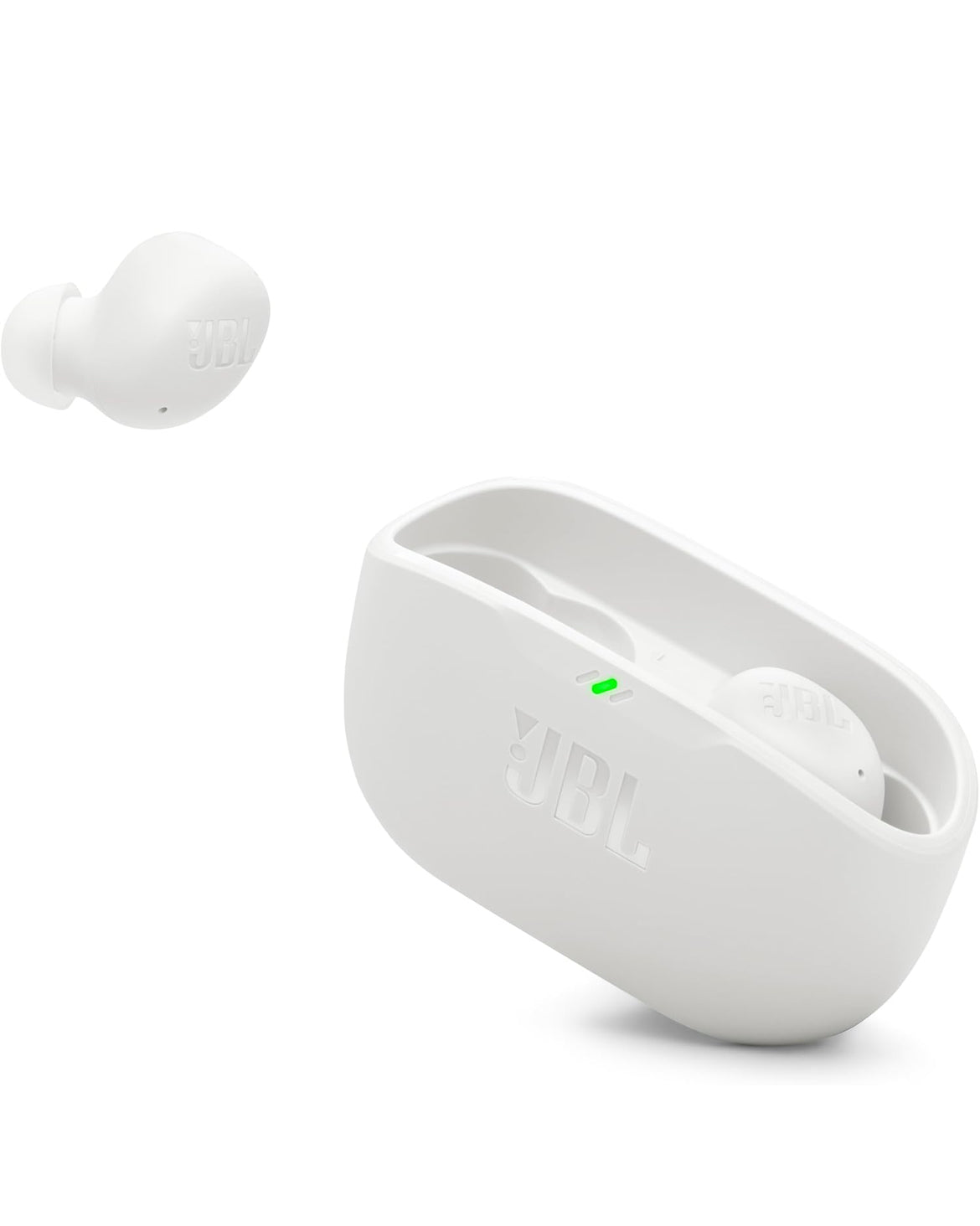 JBL Vibe Buds 2 - True Wireless Noise Cancelling Earbuds Pure Bass Sound & Smart Ambient Technology - (White)