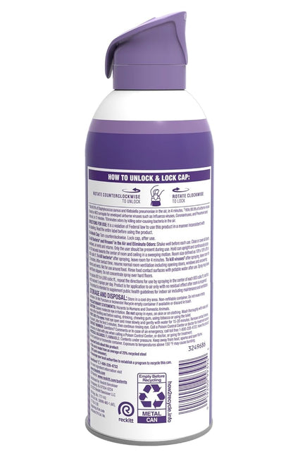 LYSOL Lugsaniteerderbespuiting, Vir Lugsanitasie en Reukuitskakeling, Ligter Bries, 295 ml (1)