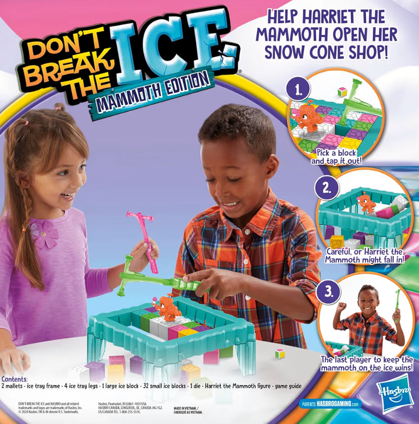 Hasbro Gaming Don’t Break The Ice Mammoth Edition Board Game - Ages 3 and Up - 2 to 4 Players