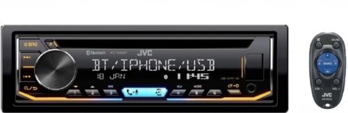 JVC Single-Din Built-in Bluetooth Dual Phone CD MP3 Android Music Playback Radio