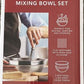 6-piece stainless steel Mixing Bowl Set Non-Slip Silicone Bottom & Tight Lids