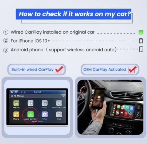 CarlinKit 4.0 Wireless CarPlay/Android Auto 2 in 1  - Adapter For Wired CarPlay