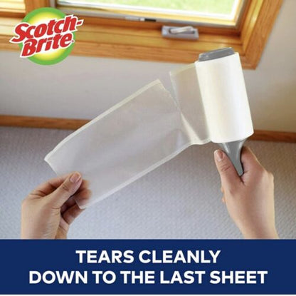 Scotch-Brite 50% Kleweriger Pluisroller - 6 Rollers, Totaal 288 Velle - Werk Puik