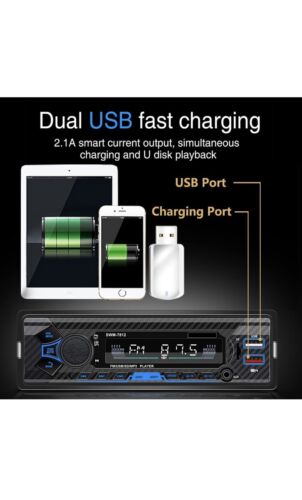 Single Din Car Stereo #7812 Bluetooth Radio,SWC/Subwoorf/BT USB | BRAND NEW