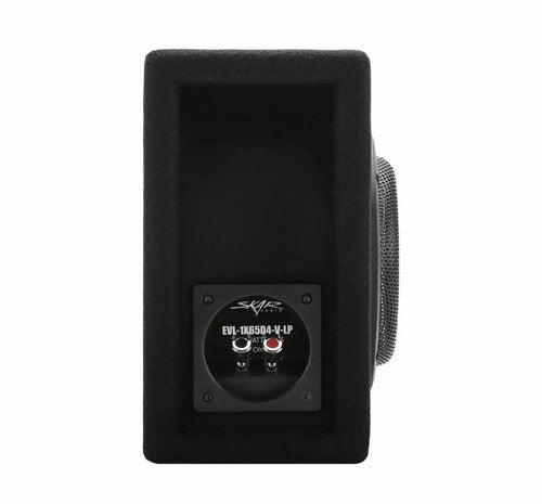 NEW SKAR AUDIO EVL-1X65D4-V-LP 6.5" 400W LOW-PROFILE LOADED PORTED SUB ENCLOSURE