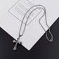 NEW FASHION JEWELRY CROSS NECKLACE UNISEX/MEN/WOMEN STAINLESS STEEL 50 CM