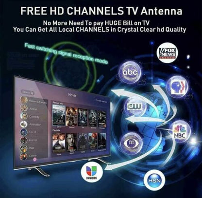 TV Antenna Digitale HD Antenne Binnenshuis 5600 Myla Afstand HDTV 1080P 4K 13vt Kabel!!!