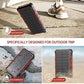 Universal Solar Fast Charger 38800mAh, Wireless Charger - RED