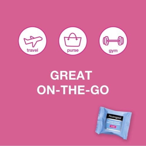 New Neutrogena Makeup Remover Facial Cleansing Towelette Singles - 20 Counts