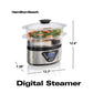 Hamilton Beach Digital Food Steamer w/  Stackable Two-Tier Bowls 5.5 Qtz | New