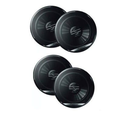 4X PIONEER 300W MAKS. KRAG 6.5" 2-rigting-motorluidsprekers / VINNIGE VERSENDING NUUT
