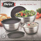 6-piece stainless steel Mixing Bowl Set Non-Slip Silicone Bottom & Tight Lids