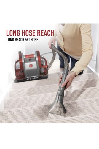 Hoover Spotless Powerful Portable Carpet Vacuum & Upholstery Spot Cleaner | Red