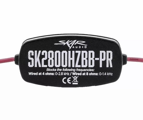 SKAR AUDIO ELITE FREQUENCY FILTERS ELIMINATES FREQUENCIES 0-2.8 kHz AT 4Ω - PAIR
