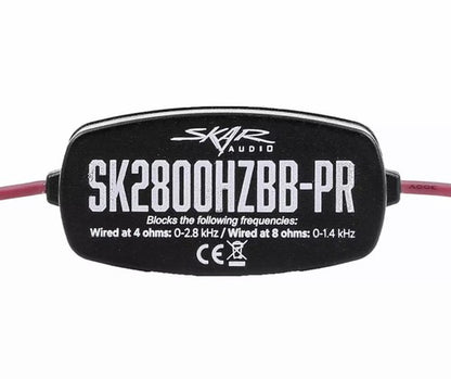 SKAR AUDIO ELITE FREKWENSIEFILTERS SKAKEL FREKWENSIES 0-2.8 kHz UIT BY 4Ω - PAAR