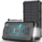 UNIVERSAL Solar Fast Charger 38800mAh, Wireless Charger - Black
