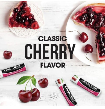 ChapStick Classic Cherry Lip Balm Tube Gegeurde Lipbalsem 0.15 Oz (Pak van 12)
