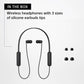 Sony WC100 Wireless in-Ear Bluetooth Headphones with Built-in Mic - WHITE