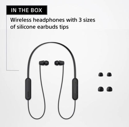Sony WC100 Draadlose in-oor Bluetooth-koptelefoon met ingeboude mikrofoon - WIT