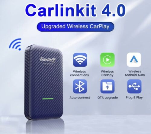 CarlinKit 4.0 Wireless CarPlay/Android Auto 2 in 1  - Adapter For Wired CarPlay