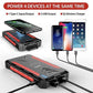 Universal Solar Fast Charger 38800mAh, Wireless Charger - RED