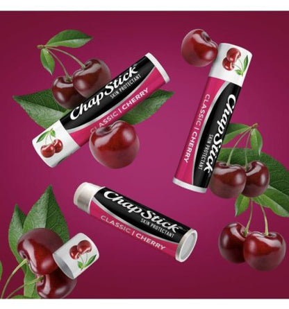 ChapStick Classic Cherry Lip Balm Tube Gegeurde Lipbalsem 0.15 Oz (Pak van 12)