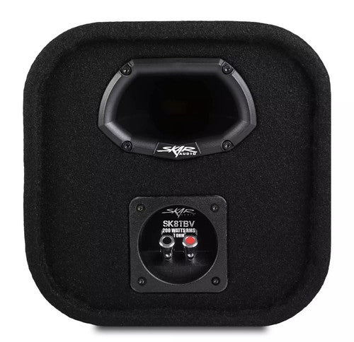 NEW SKAR AUDIO SK8TBV SINGLE 8" 400W MAX POWER DUAL VOICE COIL VENTED BASS TUBE