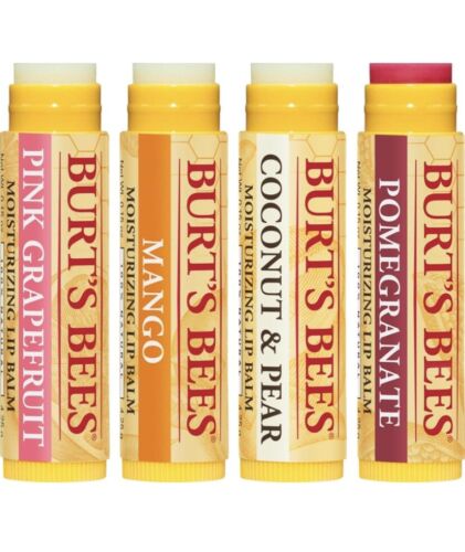 Burt's Bees Moisturizing Lip Care 100% Natural, SuperFruit (4 Pack)