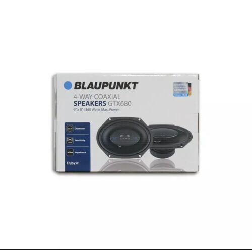 Blaupunkt 6" X 8" 6x8 4-way Coaxial Car Speakers Pair 360 Watts Max I 2 PAIRS