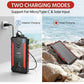 Universal Solar Fast Charger 38800mAh, Wireless Charger - RED