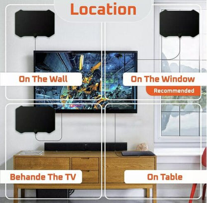TV Antenna Digitale HD Antenne Binnenshuis 5600 Myla Afstand HDTV 1080P 4K 13vt Kabel!!!