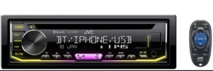 JVC Enkel-Din Ingeboude Bluetooth Dubbelfoon CD MP3 Android Musiekweergawe Radio